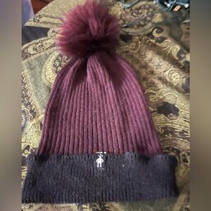 Stylish Purple and Black Knit Beanie